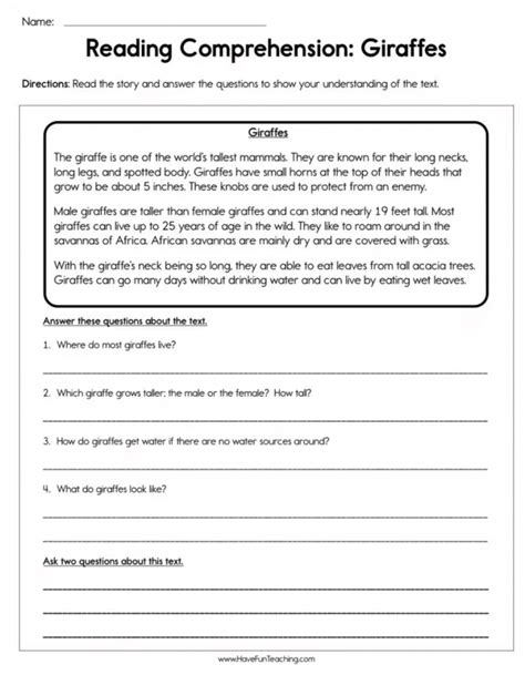16 Engaging 1st Grade Reading Comprehension Worksheets.